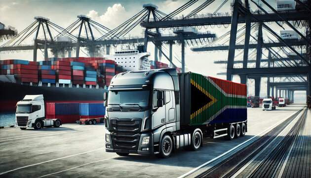 Heavy trucks shipped to African ports